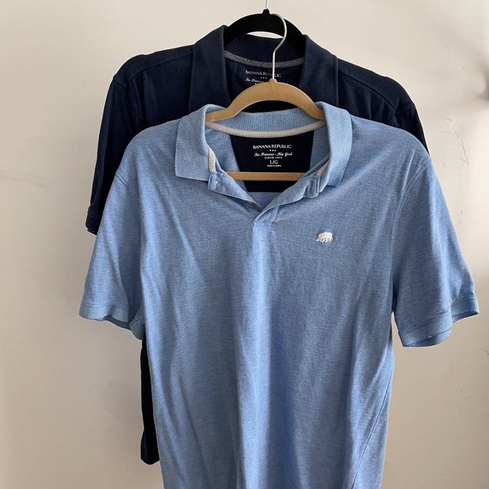 Bundle 2 Banana Republic Polo Shirts size L